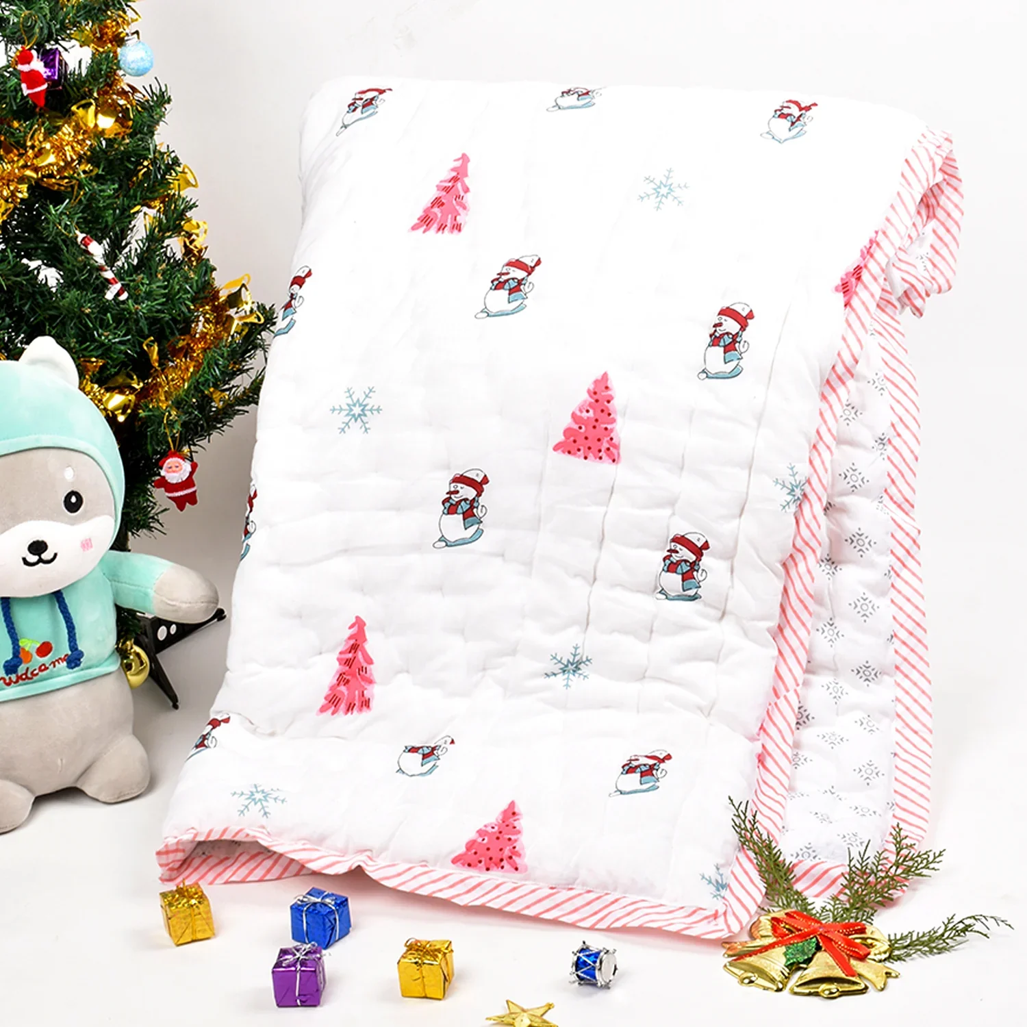 Baby Quilt Organic Cotton | Blanket | 100x150 CM | 0-5 Year | Pack of 1 - Image 16