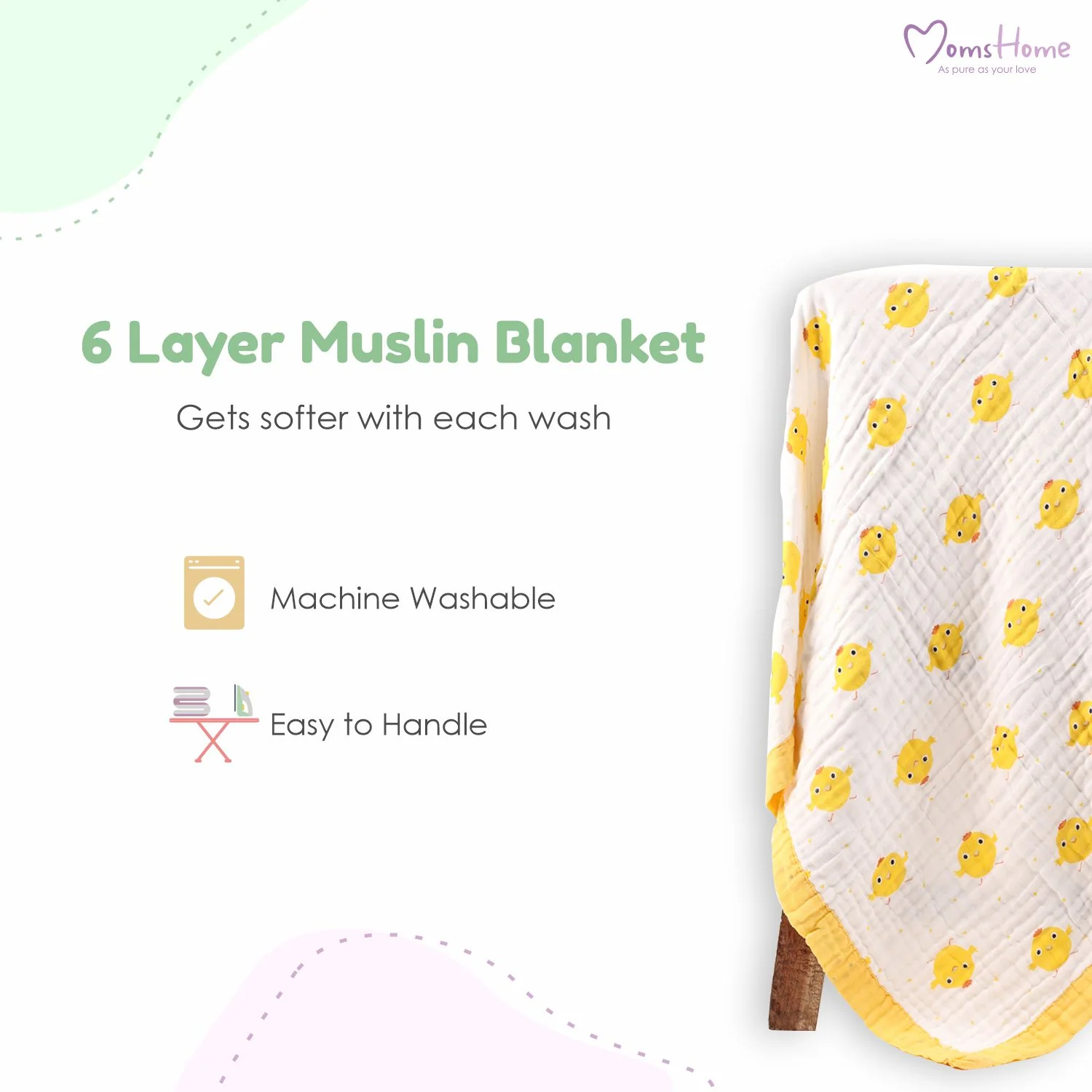 Moms Home Kids Set Of 10 Multicoloured Printed Organic Cotton Gift Set - Image 7