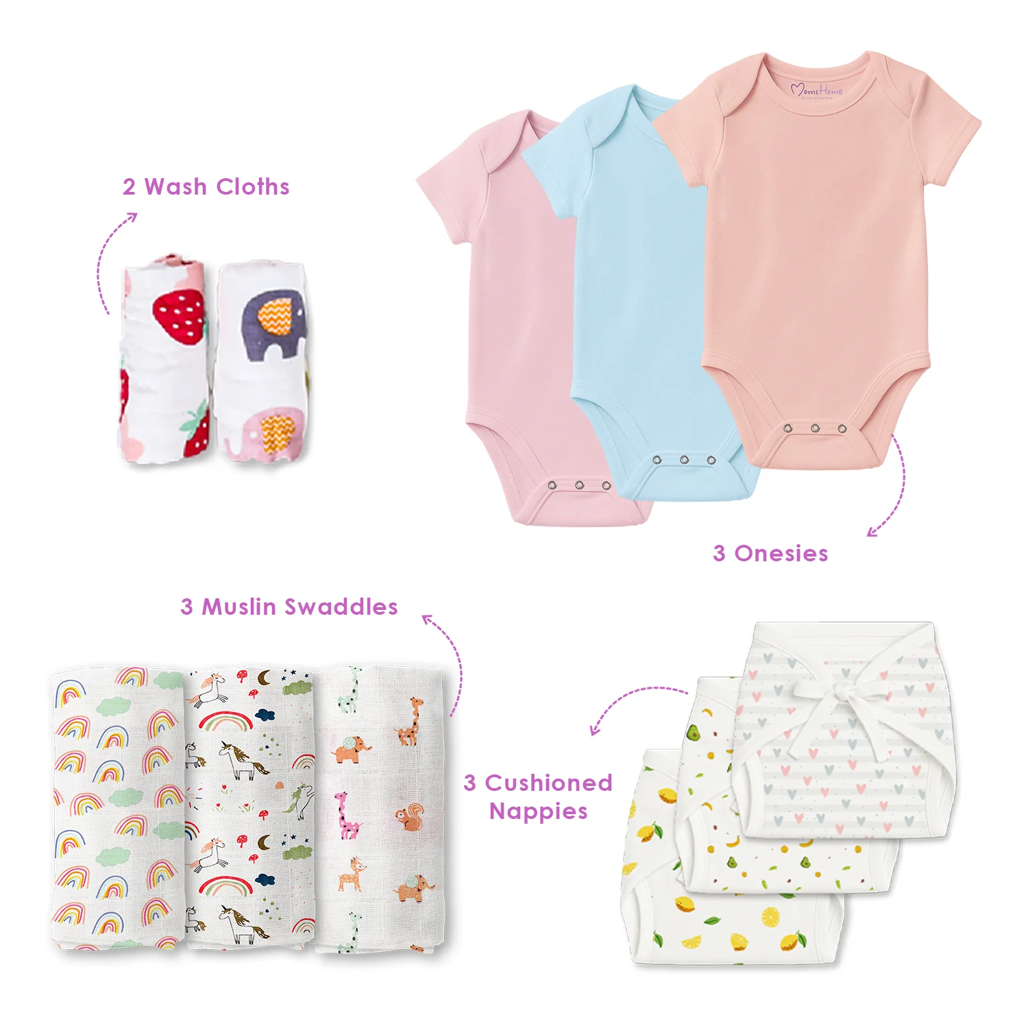 New Born Baby Essentials Gift Combo Box 0-6 Months - 27 Items - Image 3